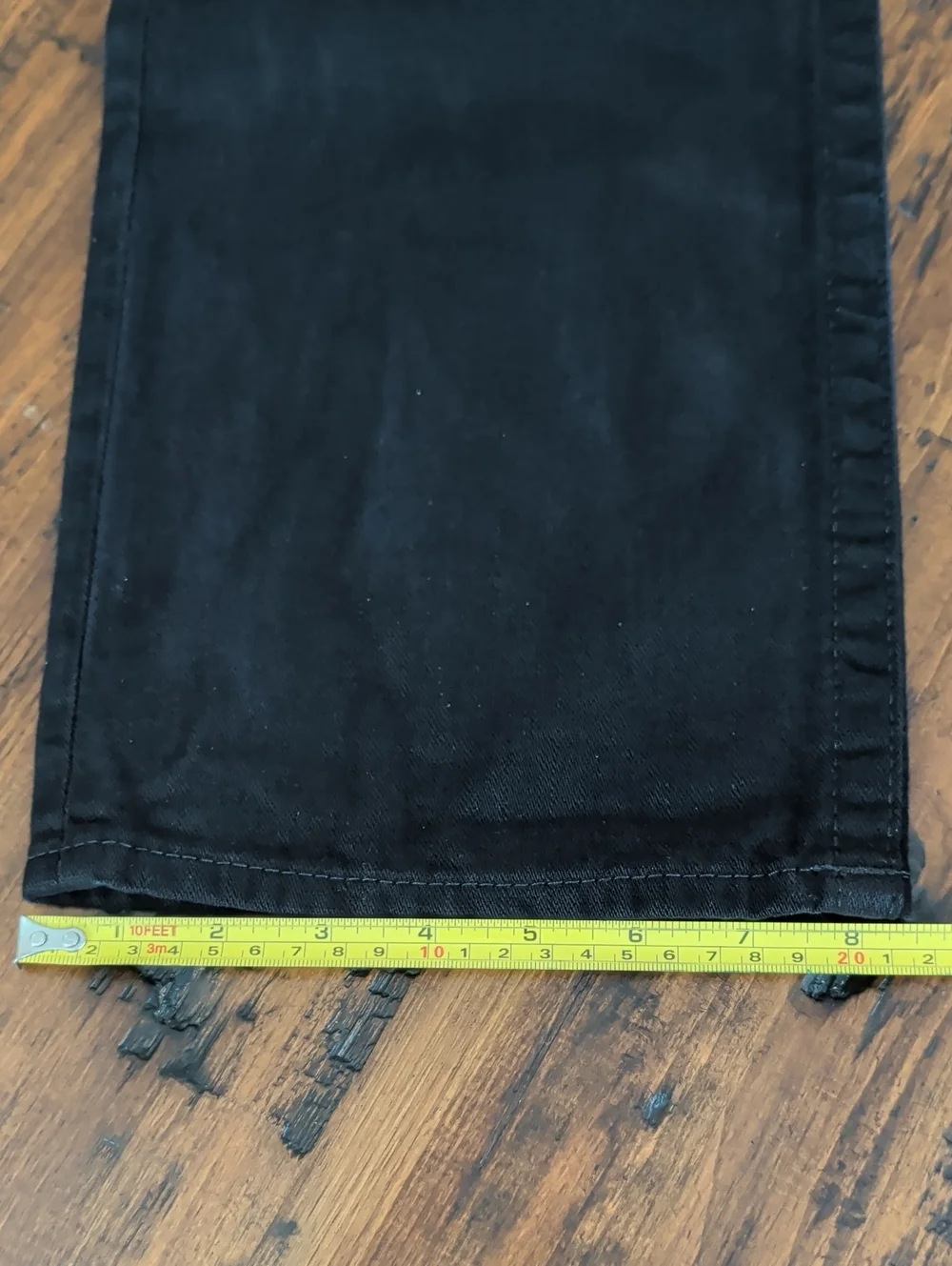 True Religion Black Straight-Leg Flap Jeans Size 32 New